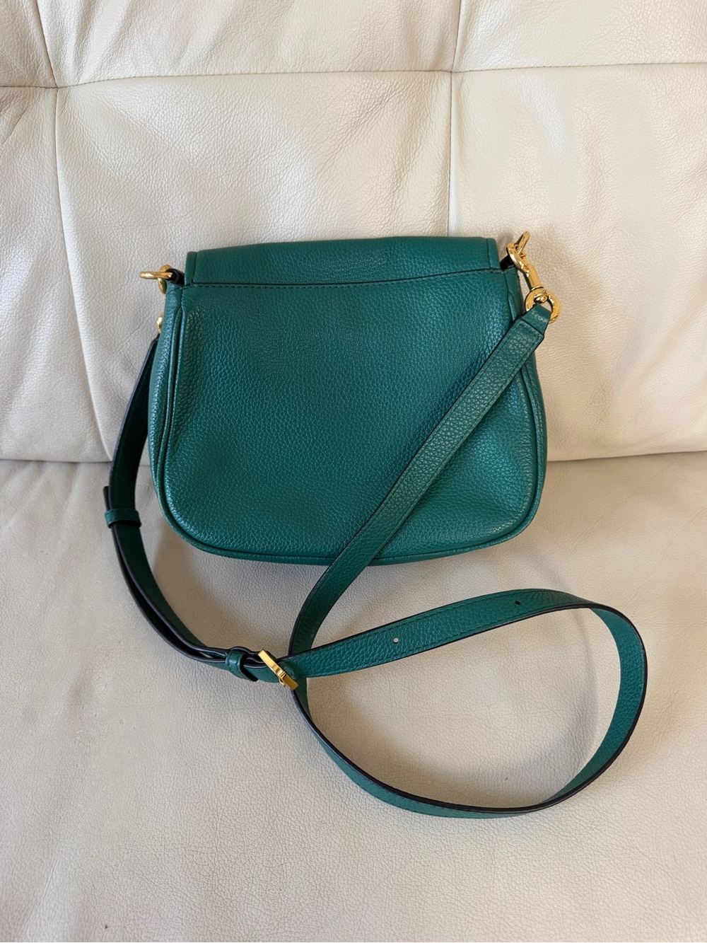 Marc Jacobs Teal Green Pebbled Leather Crossbody - Picture 3 of 11